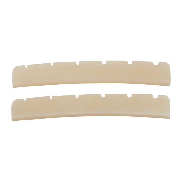 Dopro 2-Pack 10" Radius Curved Base Pure Bone Nut Pre-Slotted