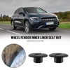 SING F LTD 50Pcs 4mm Unthreaded Plastic Nuts Black for