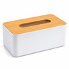 Bamboo Lid Tissue Box Cover for Home & Office –