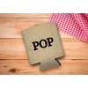Father's Day Gift for Pop Burlap Pattern 2 Pack Can