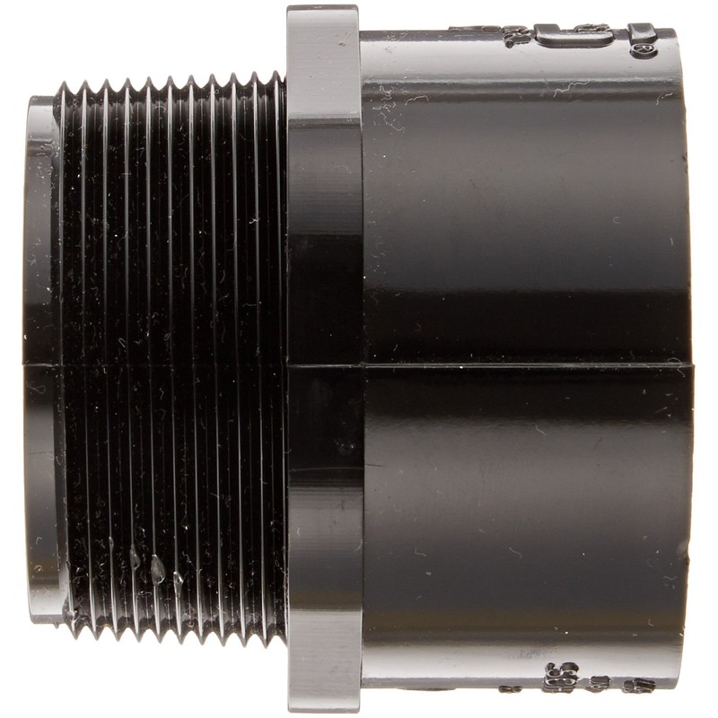 Spears 436-B Series PVC Pipe Fitting, Adapter, Schedule 40, Black,