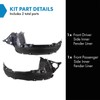 TRQ TRQ Front Inner Fender Liner Set Compatible with 2020-2022
