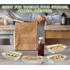 100pcs Rectangular Aluminium Foil Containers with Lid for Travel Safe