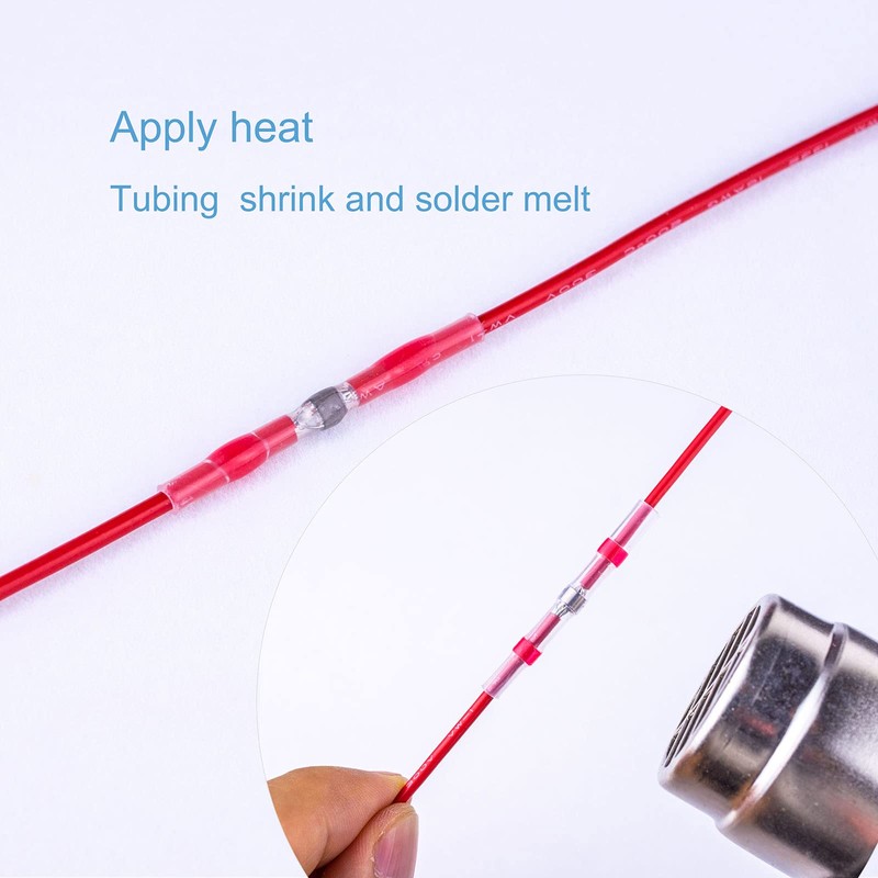 100pcs Solder Seal Wire Connectors | for Small Gauge &