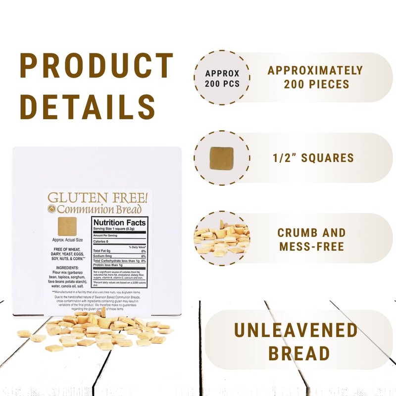 Communion Bread - Gluten-Free Communion Bread - Church Supplies -