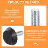 sourcing map 8Pcs M6 Furniture Feet Levelers, Zinc-Plated Carbon Steel