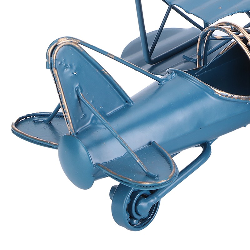 Iron Aircraft Model Innovative Airplane Handicraft Office Bar Desktop Ornament