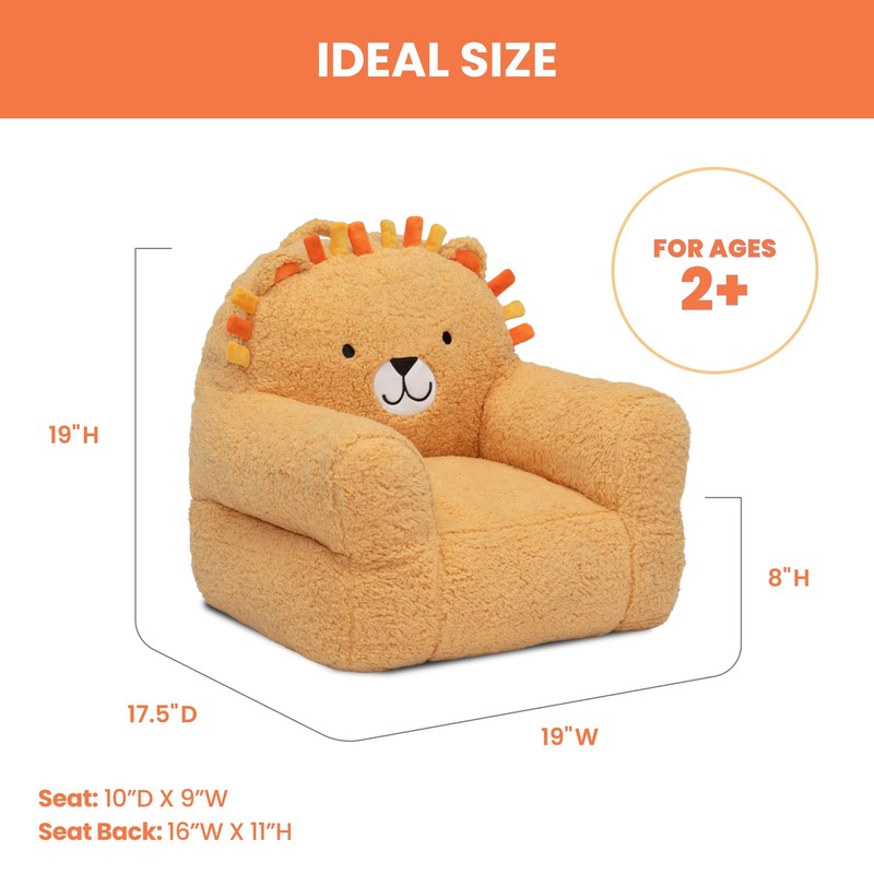 Delta Children Lion Cozee Buddy Chair, Orange