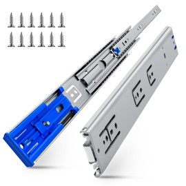 SLIDEWAY 200 Lbs Soft Close Heavy Duty Drawer Slides 1 Pair 14 16 18 20 22 24 26 28 Inch Full Extension Ball Bearing Sliding Rails Cabinet Runners Tracks Tool Box Glides-Soft Closing 28"