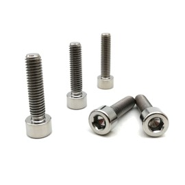 RISON Titanium Bolts DIN912 M5x0.8x28mmTitanium Socket Head Screws Silver Titanium Bolts Titanium Bolts Hexagon Socket Screws Pack of 5