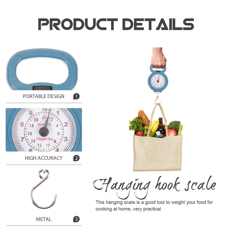 Hand Scale Mechanical Hanging Scale Portable Hand Held Dial Weight
