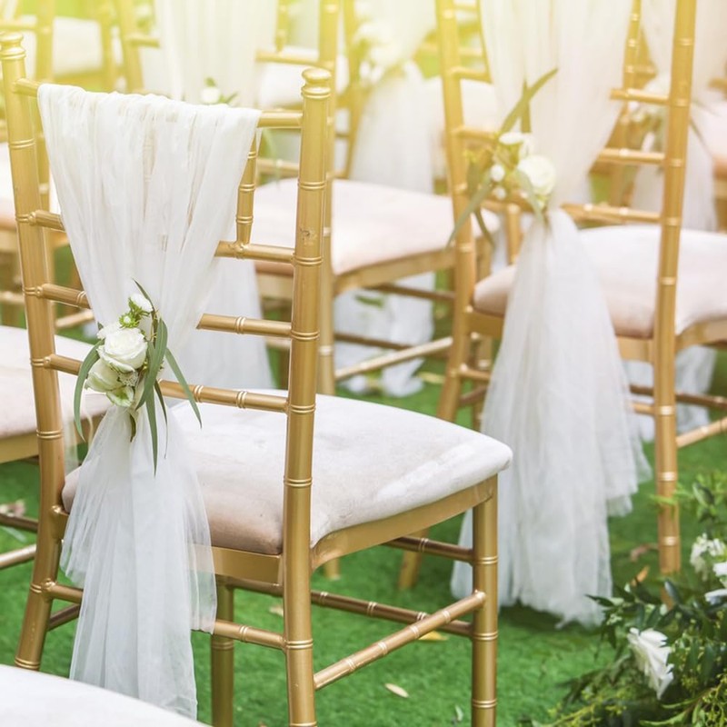 Junhui Wedding Arch Decorative Tulle Fabric, 160 x 600 cm,