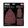 SKIL 30-Piece Mixed 60/80/120/240 Grits Detailed Sand Paper Kit for