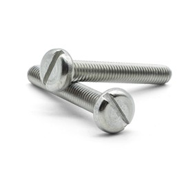 Hippo Hardware M5 (5mm X 20mm) Slotted Pan Head Machine Screws A2 Stainless Steel Slot Bolts (Pack of 10)