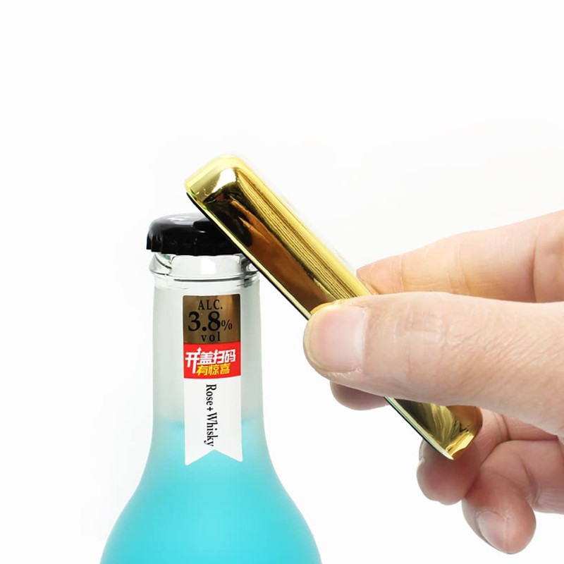 VIEAURA Bottle Opener, Gold Bar, Magnet, Stylish, Bottle Opener