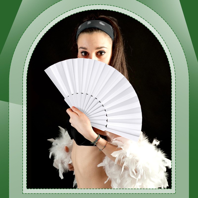 Blulu 30 Packs Clapping Fans for Line Dancing Bulk Foldable