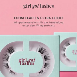 GirlGotLashes Mini Box Everyday Edition No. 3 - Eyelash Extensions for Home - 1 Pair of Eyelashes - Lashes with 5-7 Days Hold - Vegan - Handmade