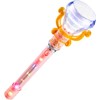 LED Light-Up Magical Princess Spinning Diamond Pink Wand (13.5") Multi-Color