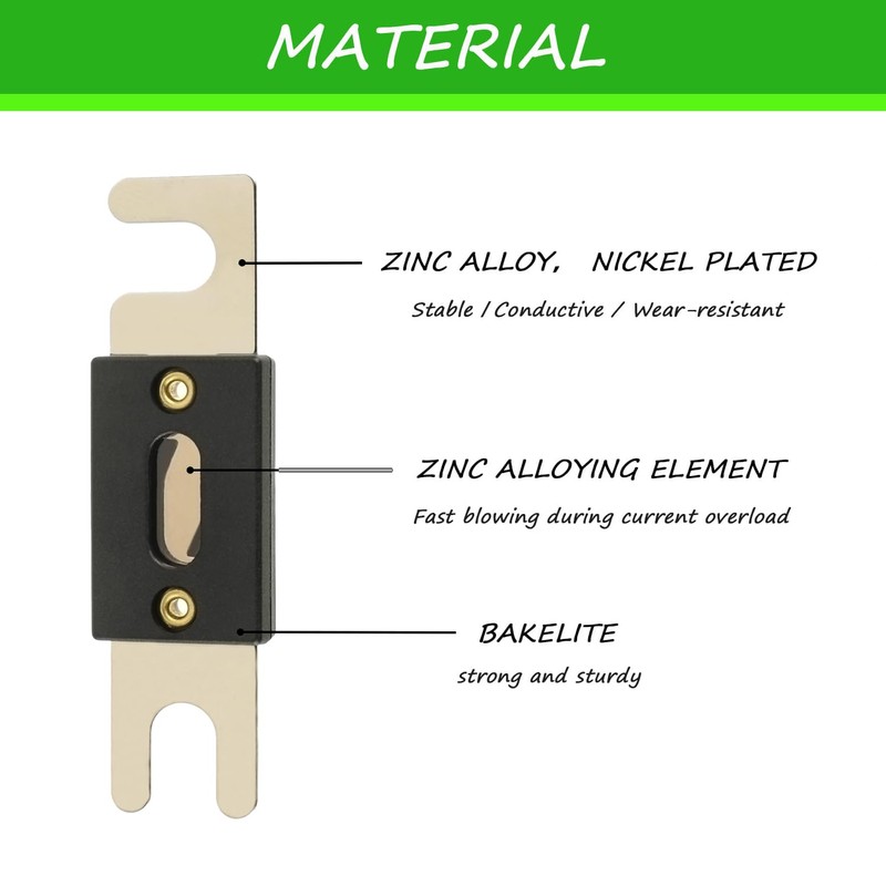 SIGANDG InLine Fuse Holder 1/0 Gauge with 125 Amp Fuse