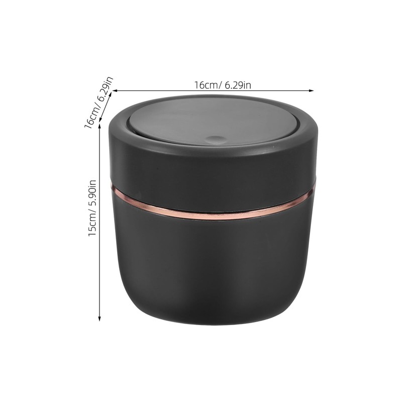 STOBOK Mini Trash Can with Lid,small Garbage Can Tiny Plastic