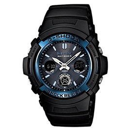 Casio G-Shock AWG-M100 Men's Wristwatch, black/black/blue