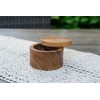 Lipper International Acacia Wood Salt or Spice Box with Swivel