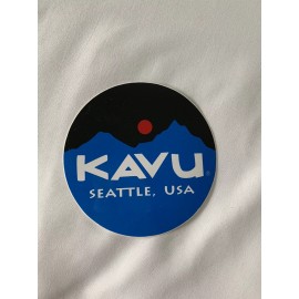 Kavu Seattle USA Sticker Decal Approx 4” Outdoor Mountain Climb Ski