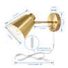 VATONI Plug in Wall Sconces, Dimmable Wall Sconces Adjustable Angle
