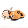 Mr. & Mrs. Panda Owl Side Wing Keyring, neutral