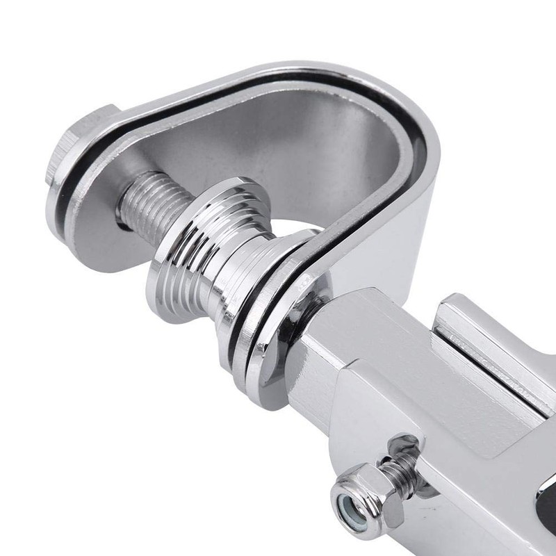 KIMISS 2Pcs Aluminum Alloy Motorcycle Foot Pegs with Engine Guard