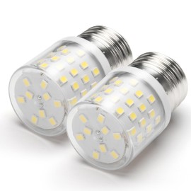 Kei D34l 5304511738 3.5W Refrigerator LED Light Bulb 40W Equivalent, Daylight White 5000K E26 Fridge Light Bulb, LED Bulb E26 Medium Base Fridge Freezer Appliance Ceiling Fan Lighting 2pack, 500lm