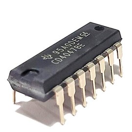 Juried Engineering CD4047BE CD4047B CD4047 CMOS Low-Power Monostable/Astable Multivibrator Breadboard-Friendly IC DIP-14 (Pack of 20)