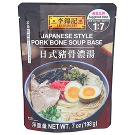 Lee Kum Kee Japanese Style Pork Bone Soup Base (7 oz - 6 Pack), Umami, Rich & Creamy Pork Bone Soup - Perfect for Hot Pot, Ramen, Soup Noodles, Stews, Soups, & Broths