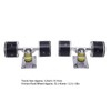 Generic Longboard Skateboard Trucks and Wheels Set, 55 X 45mm