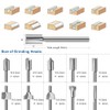 Wood Carving Bits Engraving Router Bit, 20pcs HSS Different Rotary