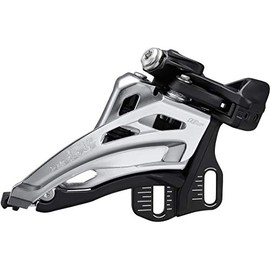Shimano Deore FD-M4100-E Deore front derailleur, 10-speed double, side swing, E-type