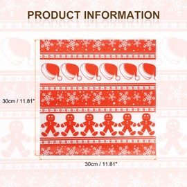 HARFINGTON 100pcs Wax Paper Sheets 12" x 12" Hat-shaped Oil-absorbing Dry Food Wrapping Paper for Sandwich Baking Paper Liners Picnic Basket Bread Hamburger Wrap Kitchen, Red