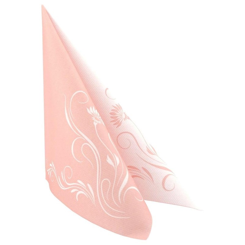 50 Serviettes Flowers 40 x 40 cm Fabric-Like Airlaid Elegantia,