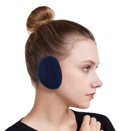 SoulQ Unisex Ear-bags Bandless Ear Warmers,Fleece Earmuffs with Thinsulate,Autumn Winter Outdoor Ear Warmer (Blue, M-Women)