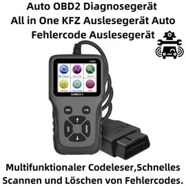I08CS Car Diagnostic Tool - OBD2 Scanner with 2.8 Inch LCD Display, Car Troubleshooting, Fault Reader for All OBDII/EOBD Protocols, Handheld Scanner for Quick Fault Diagnosis