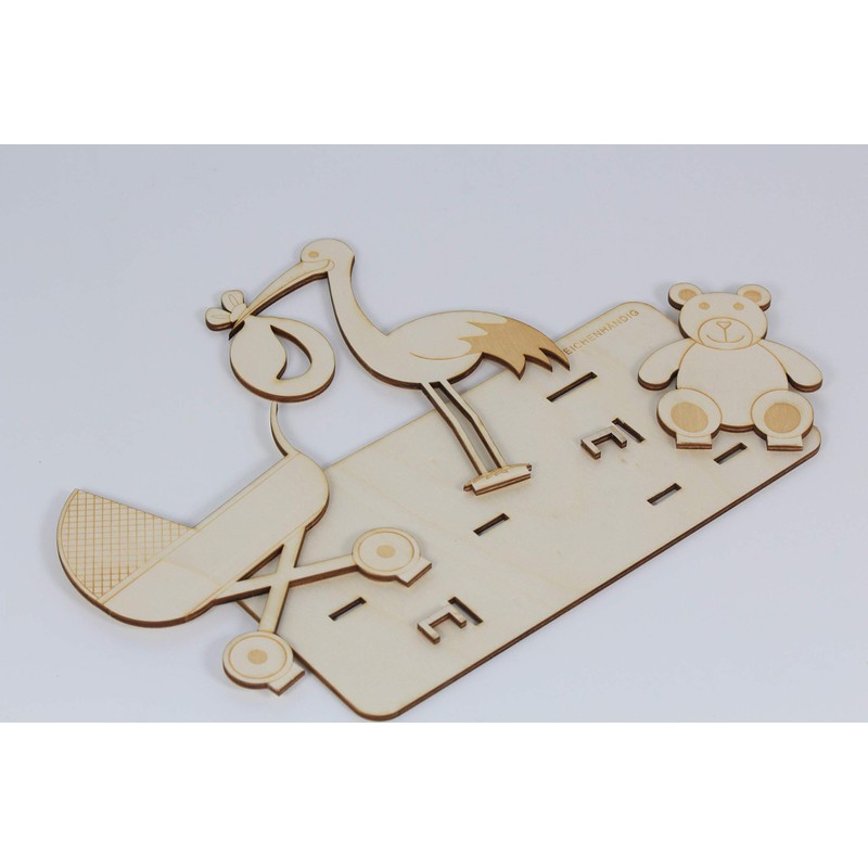 Money gift, birth, baby, child, pram, teddy bear,