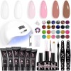 SXC Cosmetics 6 Poly Gel Nail Kit All-in-One Gel Nail