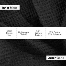 Boca Waffle Shower Wrap, Lightweight Mens Sauna Towel Wrap for Home, Spa or Gym - Secure & Adjustable