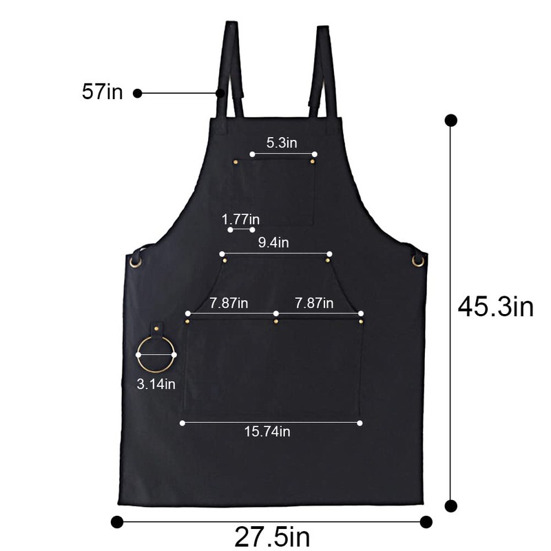 Cooking Aprons for Men Women, BBQ Aprons for Men, with