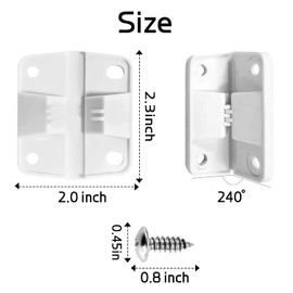 Coolers Replacement Hinges,Hinges kit for Colemans Coolers 5226, 5227B, 5278 ，5253 6262 6270and MoreCoolers Hinges with 8 Screws（2pcs）