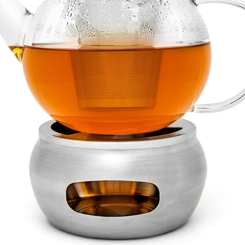 Bredemeijer Round Tea Cosy Diameter Approx. 15 cm Matte Stainless