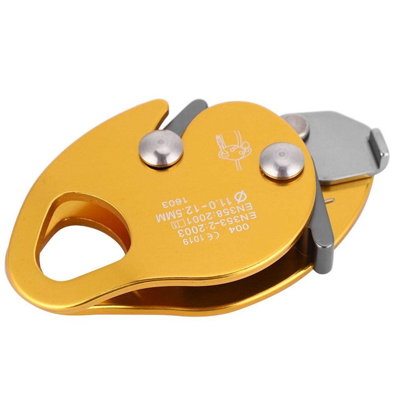 Climbing Descender Self-Braking Stop Climbing Rope Grab Stopper Peak Gear
