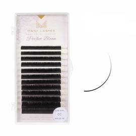 MANY BEAUTY False Eyelash Cluster, Volume Eyelashes "Perfect Bloom Easy Fanning" - Individual Eyelash Extensions 8-14 mm - Cluster Lashes for Eyelash Extension - Artificial Eyelashes (0.10 L)