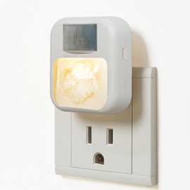 Puuraise Compact Smart Motion Sensor LED Night Light - Dimmable, Adjustable Color, Plug-in for Hallway, Bathroom, Bedroom - Travel-Friendly (Tiger Head, 1)