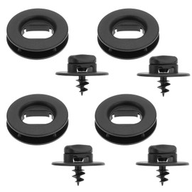 Wzenclave 4 Sets Car Floor Mat Retainer Clip Kit Automotive Carpet Clips Holder Clamps Car Floor Carpet Fixator Rotating Button Foot Pad Anti Slip Buckle Compatible with Volkswagen and Skoda